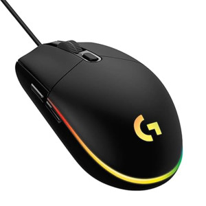 LOGITECH G203 Lightsync Wired Ambidextrous Gaming Mouse ( 8000DPI / 6 Macro Buttons ) ( 910-005790 ) -Black 